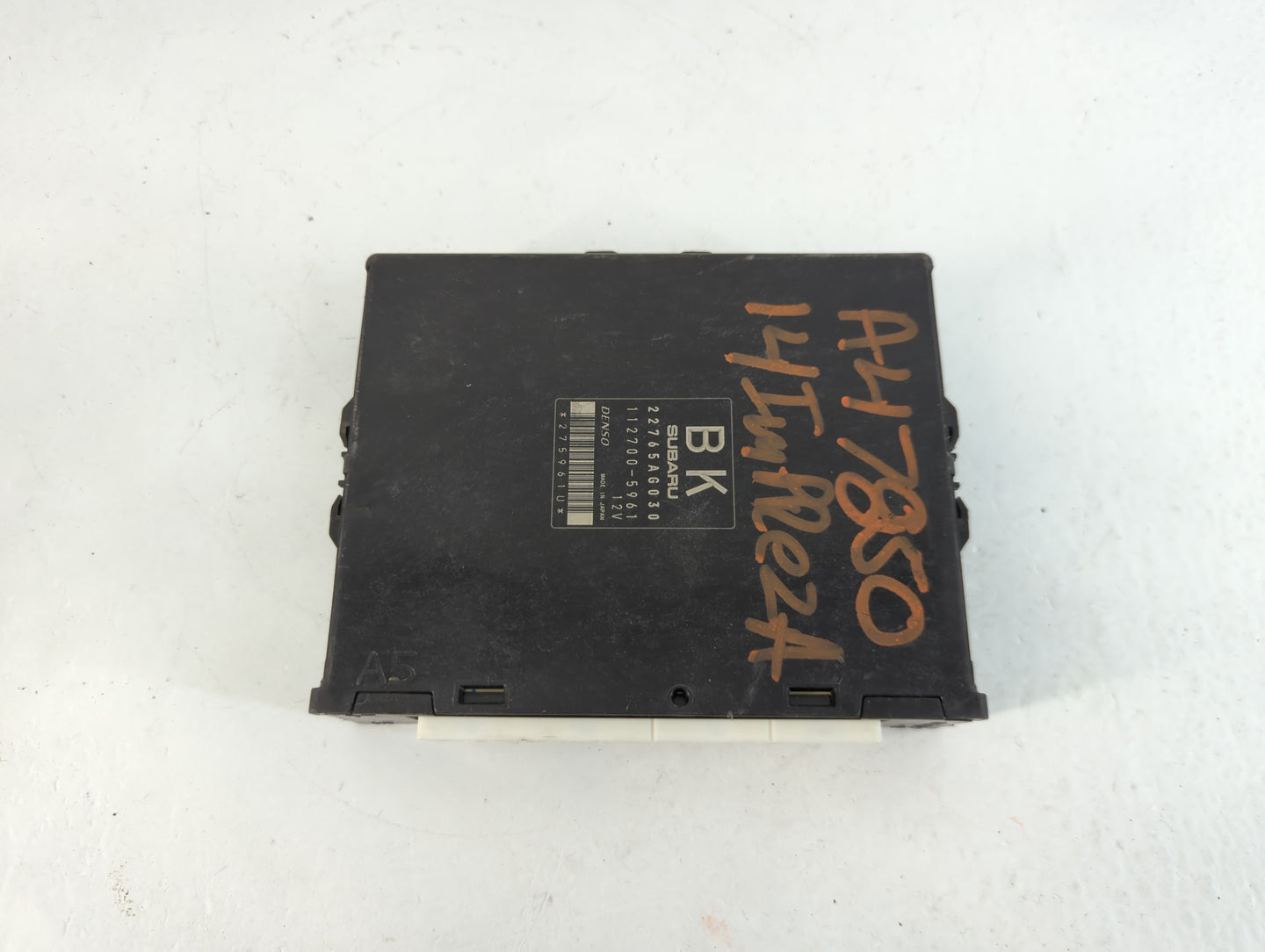 2014 Subaru Impreza PCM Engine Control Computer ECU ECM PCU OEM P/N:112700-5961 22756AG030 Fits OEM Used Auto Parts - Oemusedautoparts1.com