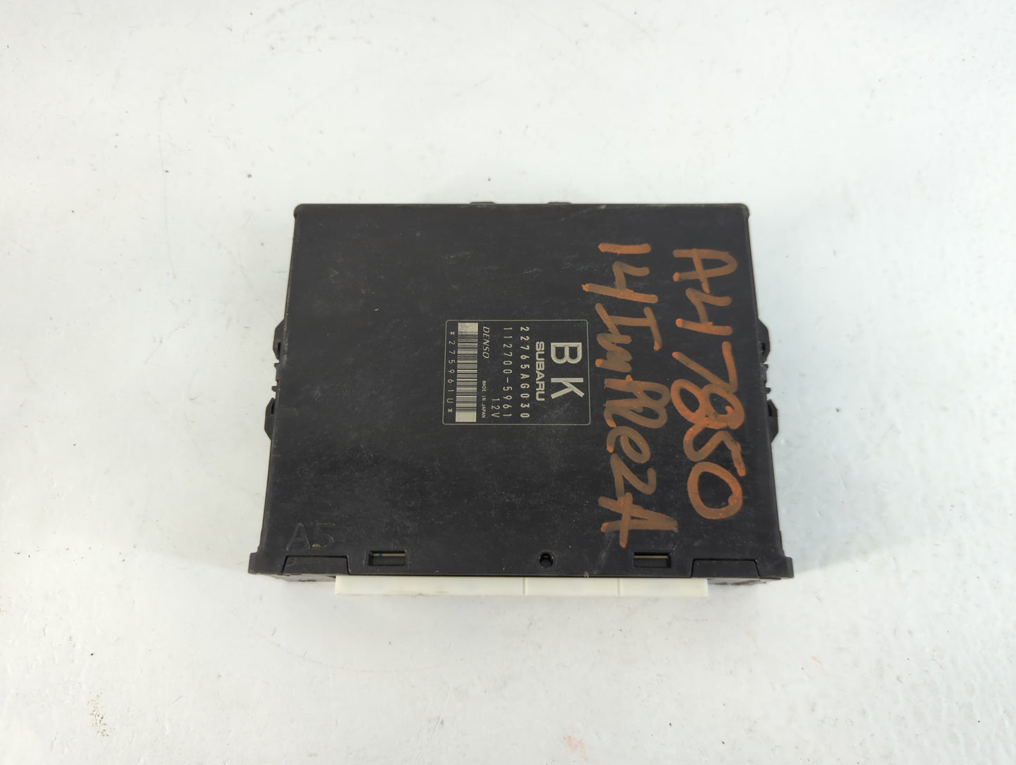 2014 Subaru Impreza PCM Engine Control Computer ECU ECM PCU OEM P/N:112700-5961 22756AG030 Fits OEM Used Auto Parts - Oemusedautoparts1.com
