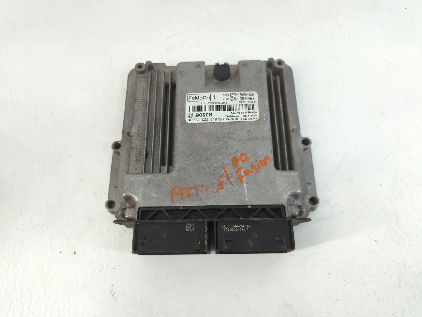 2020 Ford Fusion PCM Engine Control Computer ECU ECM PCU OEM P/N:KS7A-12A650-BCA Fits OEM Used Auto Parts - Oemusedautoparts1.com