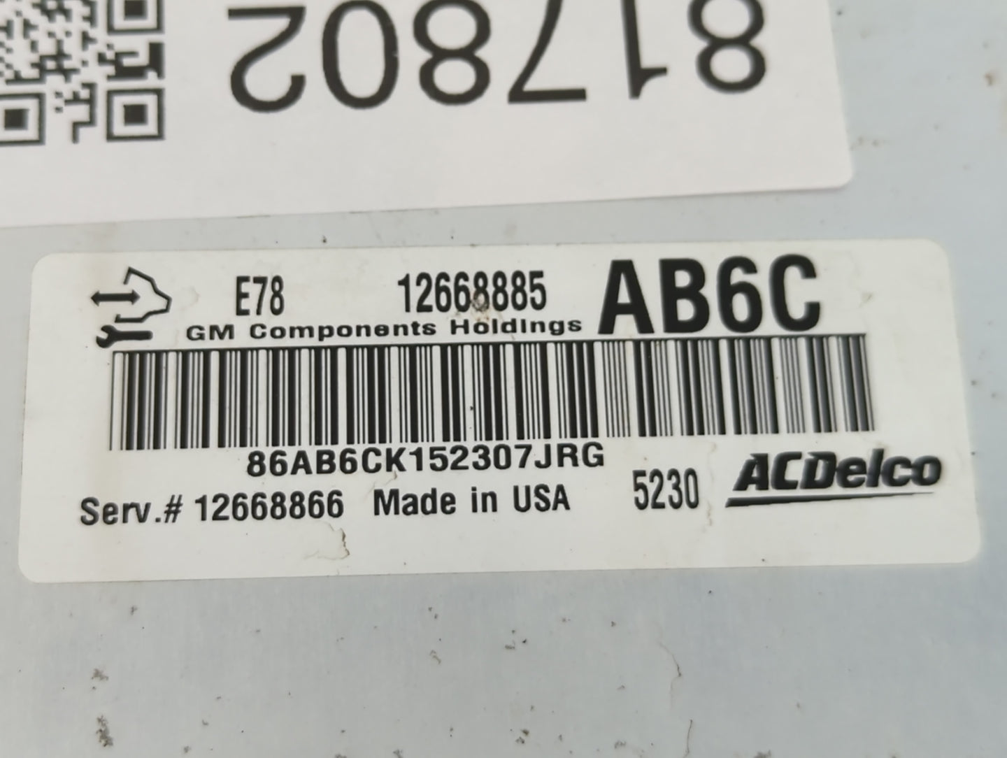 2012-2016 Chevrolet Cruze PCM Engine Control Computer ECU ECM PCU OEM P/N:12668866 12668885 Fits OEM Used Auto Parts - Oemusedautoparts1.com