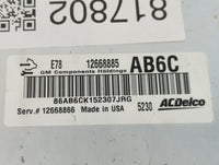 2012-2016 Chevrolet Cruze PCM Engine Control Computer ECU ECM PCU OEM P/N:12668866 12668885 Fits OEM Used Auto Parts - Oemusedautoparts1.com