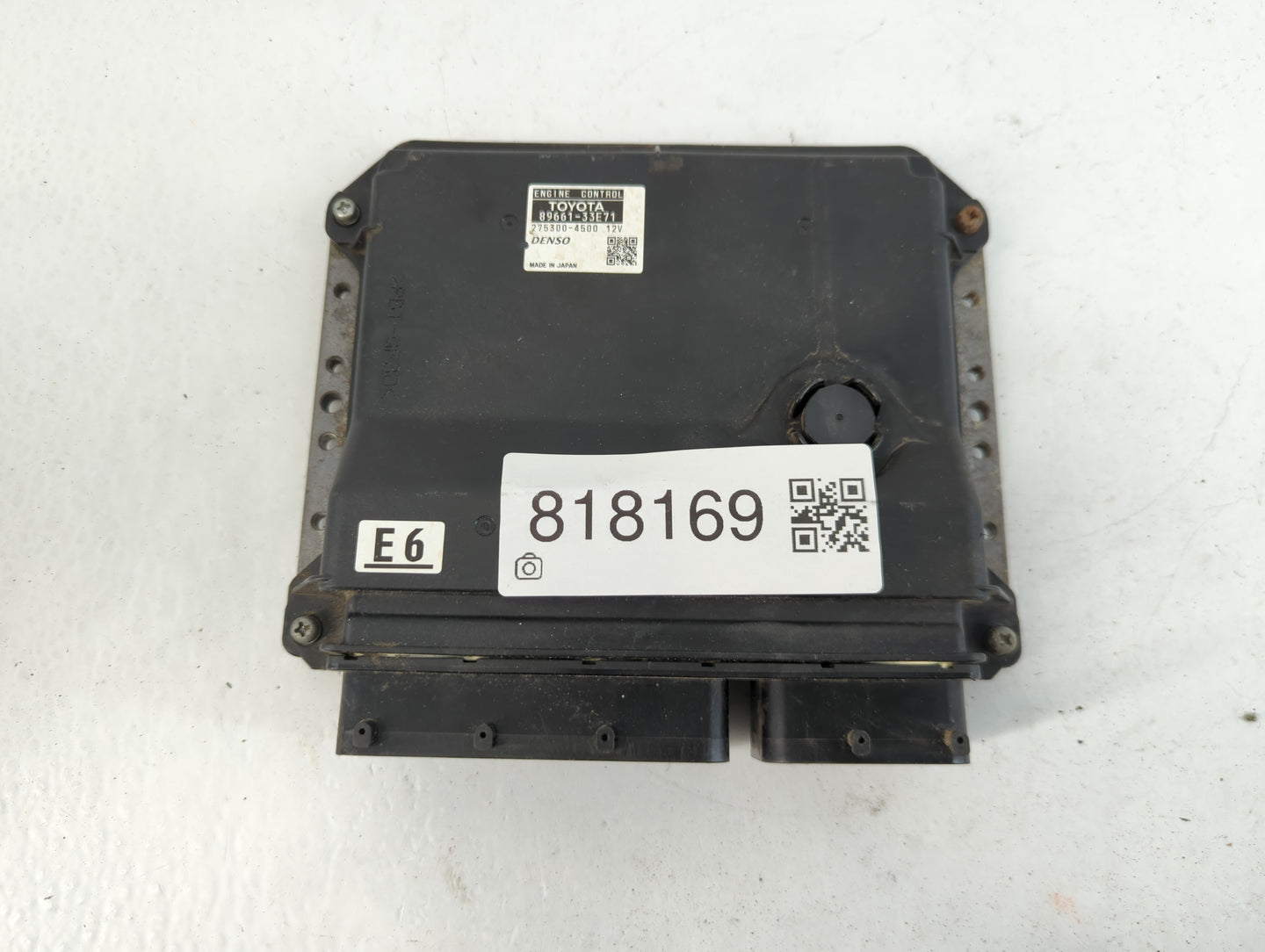 2008-2009 Lexus Es350 PCM Engine Control Computer ECU ECM PCU OEM P/N:89661-33E71 Fits Fits 2008 2009 OEM Used Auto Parts - Oemusedautoparts1.com