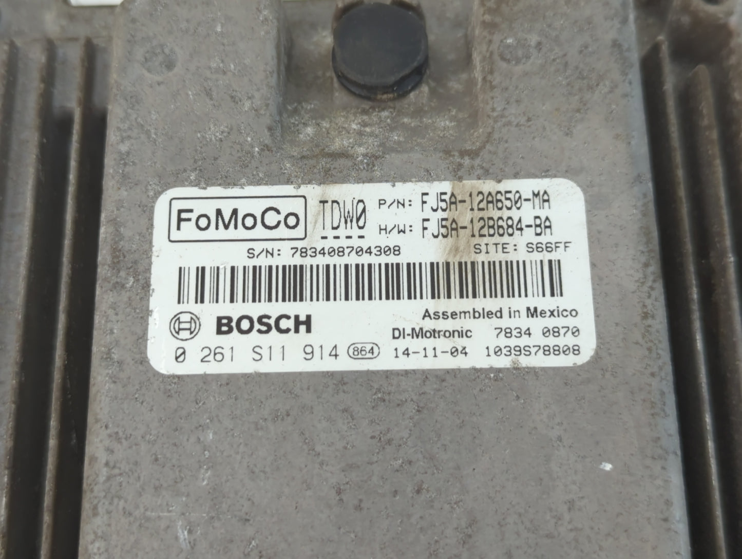 2015-2016 Ford Escape PCM Engine Control Computer ECU ECM PCU OEM P/N:FJ5A-12A650-MA Fits Fits 2015 2016 OEM Used Auto Parts - Oemusedautoparts1.com