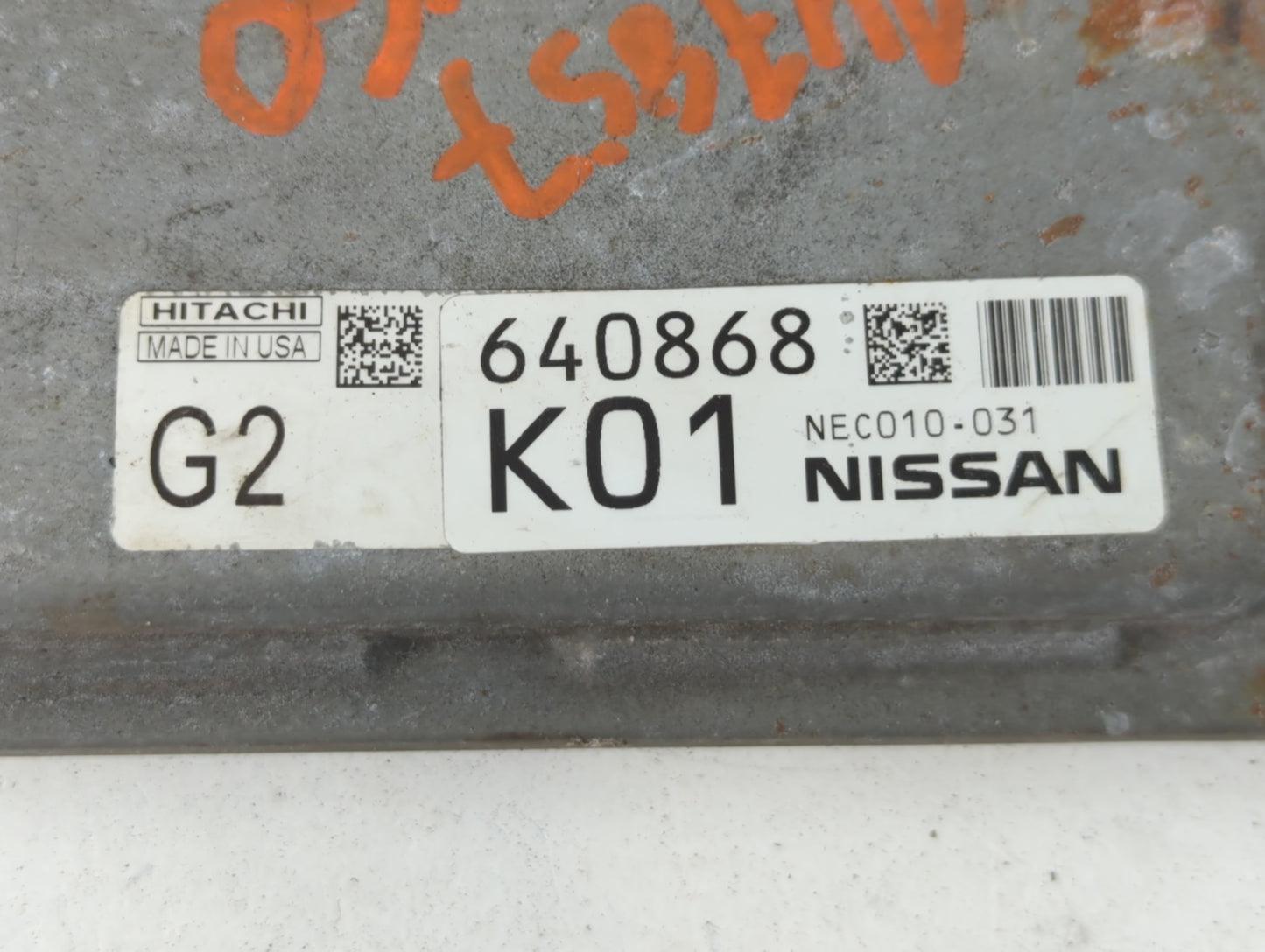 2014 Infiniti Qx60 PCM Engine Control Computer ECU ECM PCU OEM P/N:640868 NEC010-031 Fits OEM Used Auto Parts - Oemusedautoparts1.com