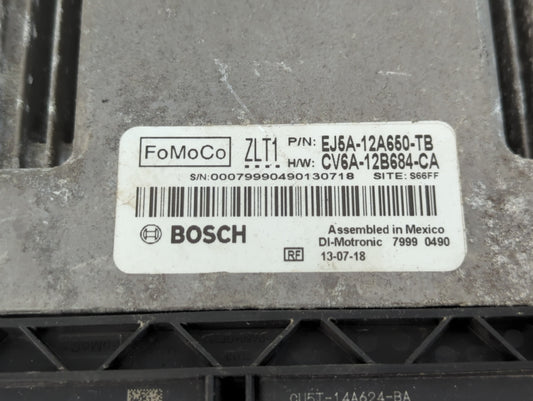 2013-2016 Ford Escape PCM Engine Control Computer ECU ECM PCU OEM P/N:CV6A-12B684-CA EJ5A-12A650-TB Fits Fits 2013 2014 2015 2016 OEM Used Auto Parts