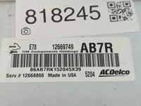 2012-2016 Chevrolet Cruze PCM Engine Control Computer ECU ECM PCU OEM P/N:12668866 12669749 Fits OEM Used Auto Parts - Oemusedautoparts1.com