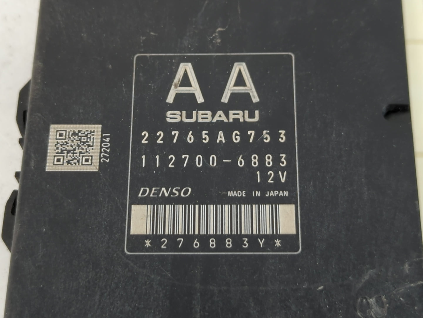 2015-2016 Subaru Forester PCM Engine Control Computer ECU ECM PCU OEM P/N:112700-6883 22765AG753 Fits Fits 2015 2016 OEM Used Auto Parts - Oemusedautoparts1.com