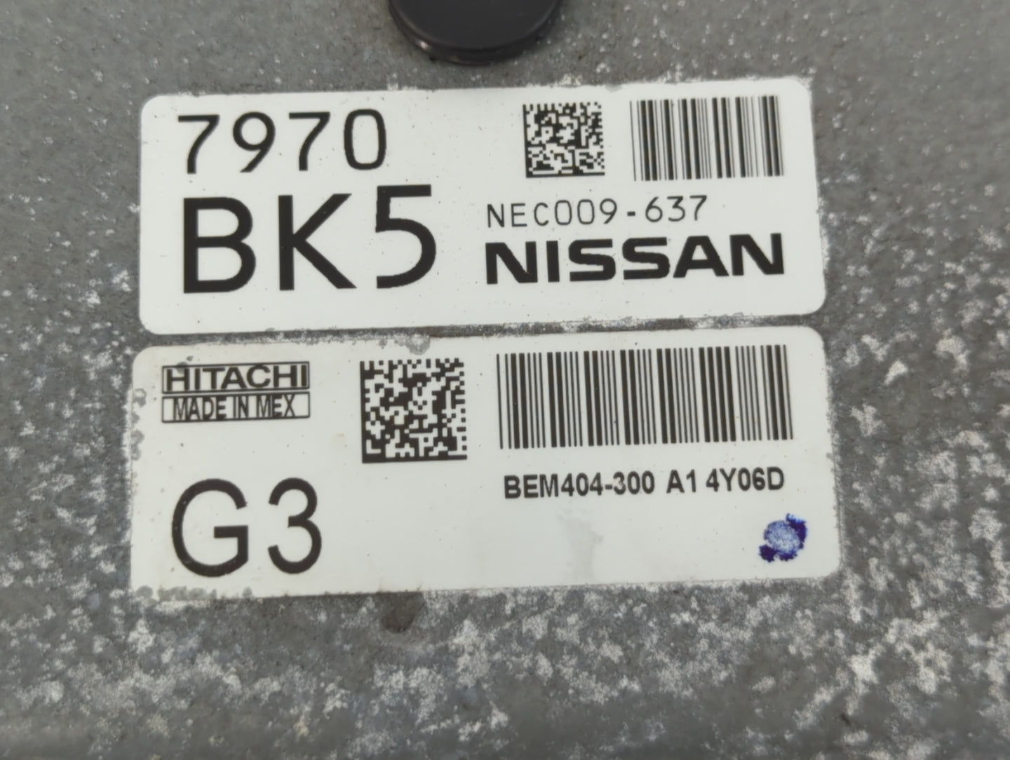 2013-2015 Nissan Sentra PCM Engine Control Computer ECU ECM PCU OEM P/N:NEC009-637 Fits Fits 2013 2014 2015 OEM Used Auto Parts - Oemusedautoparts1.com