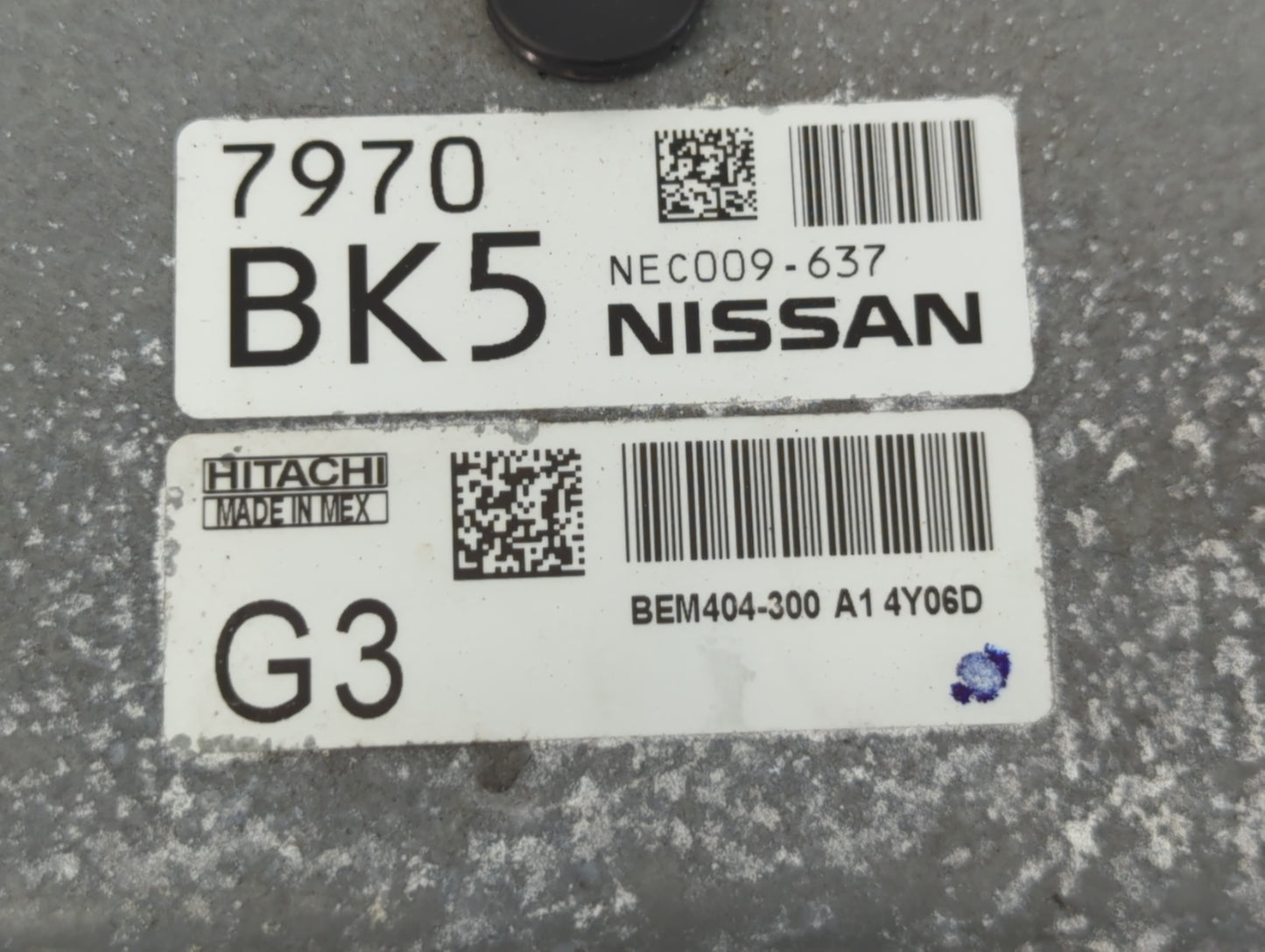 2013-2015 Nissan Sentra PCM Engine Control Computer ECU ECM PCU OEM P/N:NEC009-637 Fits Fits 2013 2014 2015 OEM Used Auto Parts - Oemusedautoparts1.com