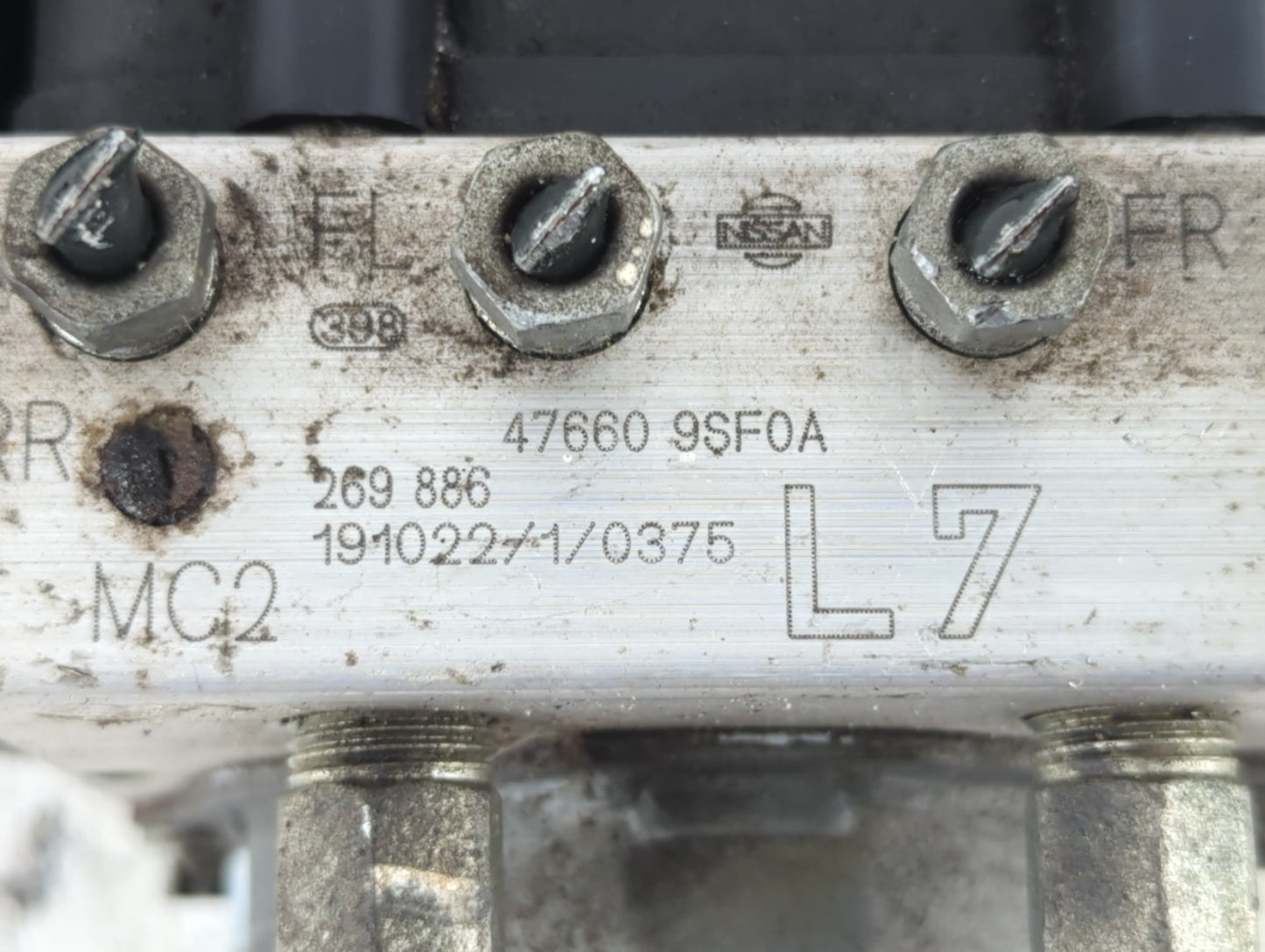 2019 Nissan Nv200 ABS Pump Control Module Replacement P/N:47660 9SF0A Fits OEM Used Auto Parts - Oemusedautoparts1.com