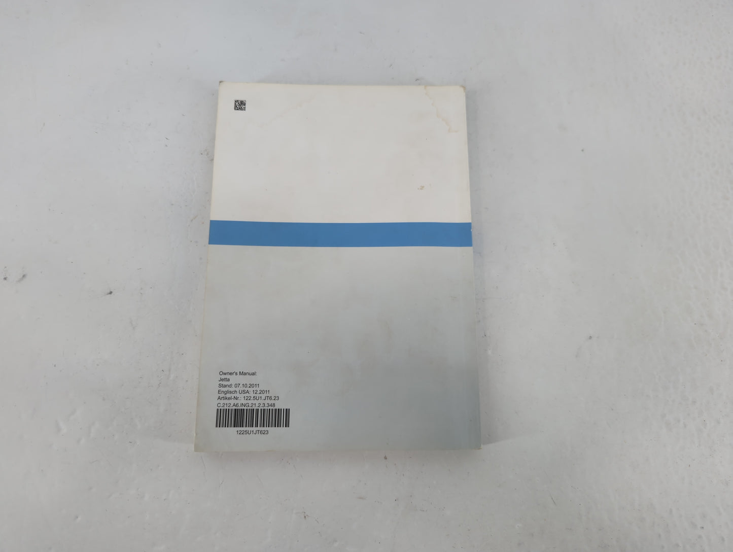 2012 Volkswagen Jetta Owners Manual Book Guide P/N:1225U1JT623 OEM Used Auto Parts - Oemusedautoparts1.com