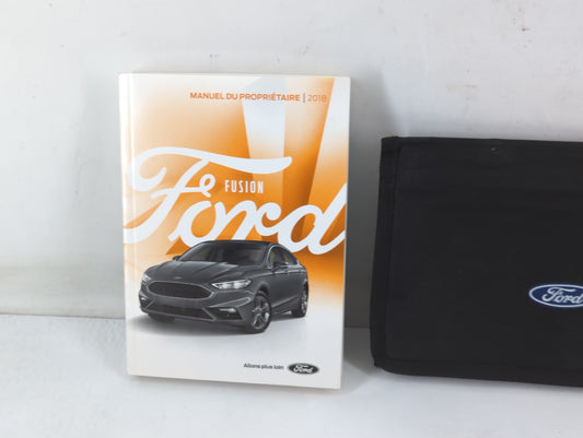 2018 Ford Fusion Owners Manual Book Guide P/N:JE5J 19A321 CA OEM Used Auto Parts