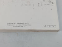 2017 Nissan Sentra Owners Manual Book Guide OEM Used Auto Parts - Oemusedautoparts1.com