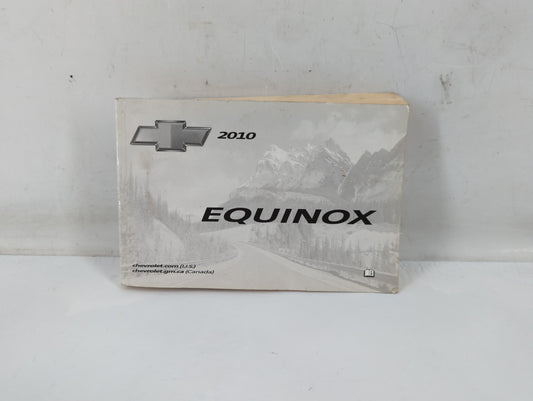 2010 Chevrolet Equinox Owners Manual Book Guide P/N:25798562 C OEM Used Auto Parts - Oemusedautoparts1.com