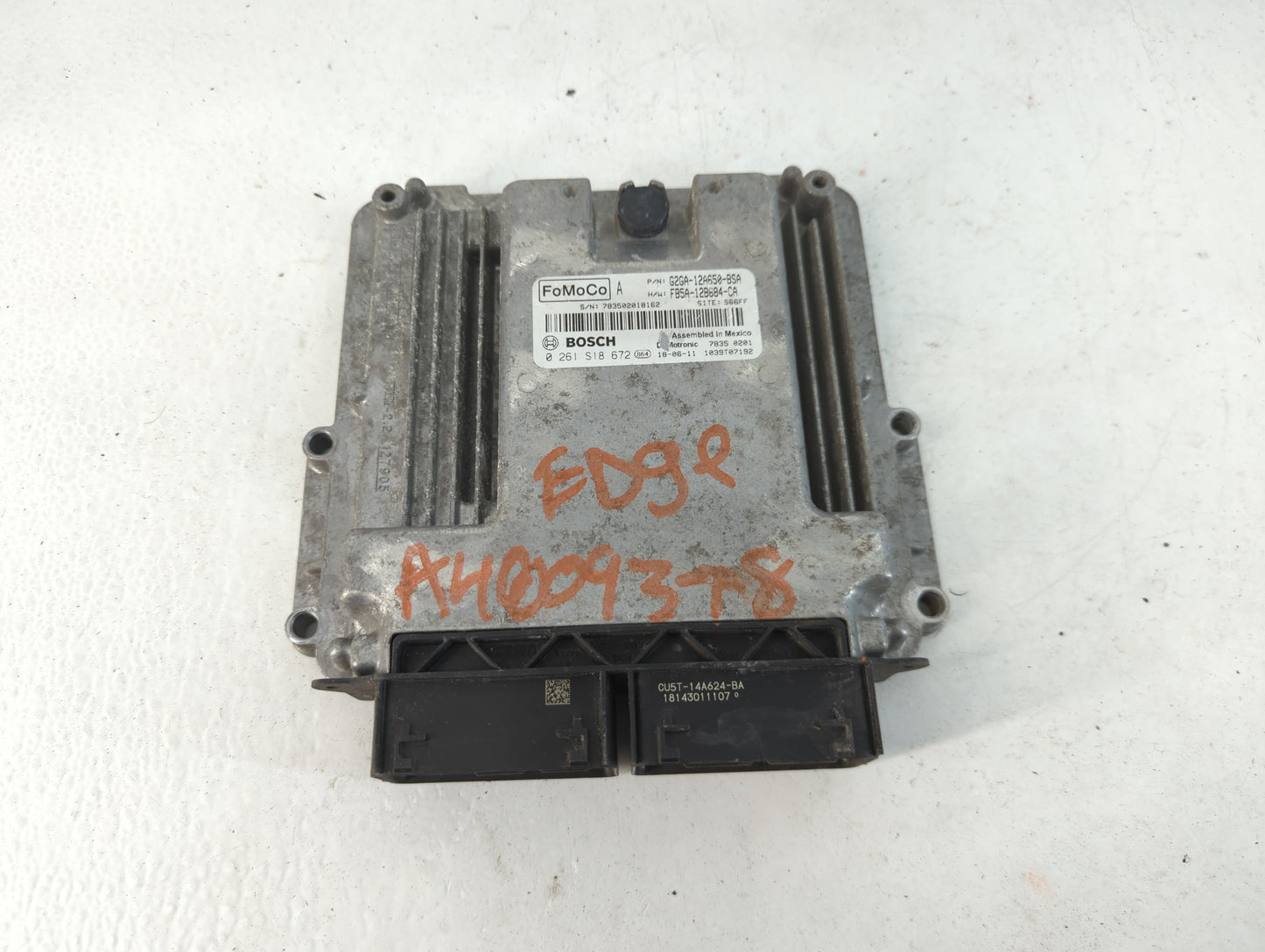 2018 Ford Edge PCM Engine Control Computer ECU ECM PCU OEM P/N:G2GA-12650-BSA Fits OEM Used Auto Parts - Oemusedautoparts1.com