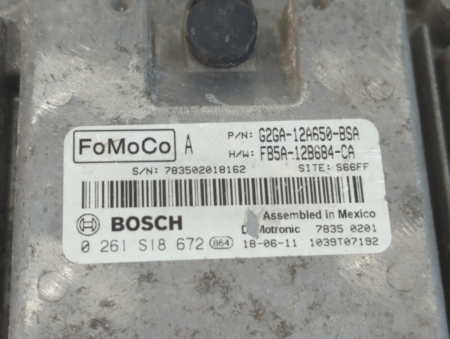 2018 Ford Edge PCM Engine Control Computer ECU ECM PCU OEM P/N:G2GA-12650-BSA Fits OEM Used Auto Parts - Oemusedautoparts1.com