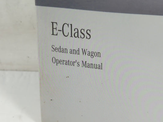 2014 Mercedes-Benz E300 Owners Manual Book Guide P/N:2125844600 212 584 46 00 OEM Used Auto Parts