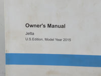 2015 Volkswagen Jetta Owners Manual Book Guide P/N:1525U1JT623 OEM Used Auto Parts - Oemusedautoparts1.com