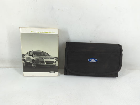 2014 Ford Escape Owners Manual Book Guide P/N:EJ5J 19A321 BA OEM Used Auto Parts - Oemusedautoparts1.com