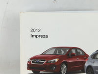 2012 Subaru Impreza Owners Manual Book Guide OEM Used Auto Parts - Oemusedautoparts1.com