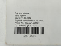 2013 Volkswagen Jetta Owners Manual Book Guide P/N:1325U1JEH21 OEM Used Auto Parts - Oemusedautoparts1.com