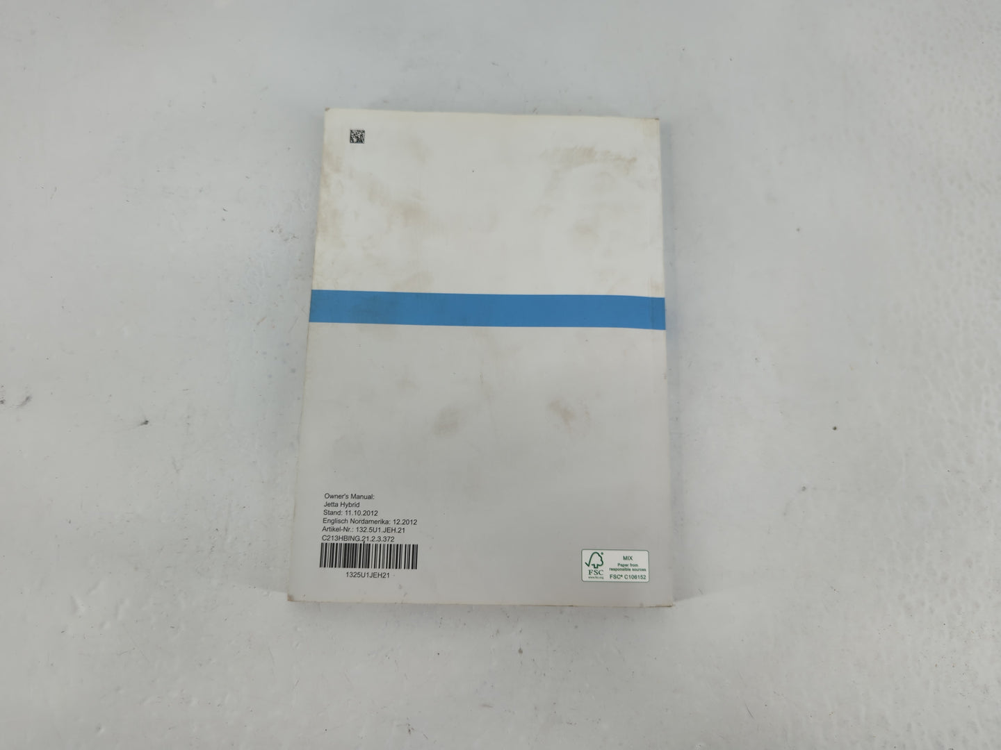 2013 Volkswagen Jetta Owners Manual Book Guide P/N:1325U1JEH21 OEM Used Auto Parts - Oemusedautoparts1.com