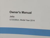 2014 Volkswagen Jetta Owners Manual Book Guide P/N:1415U1JT621 OEM Used Auto Parts - Oemusedautoparts1.com