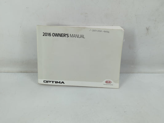 2016 Kia Optima Owners Manual Book Guide P/N:GD4O-EU62B OEM Used Auto Parts - Oemusedautoparts1.com