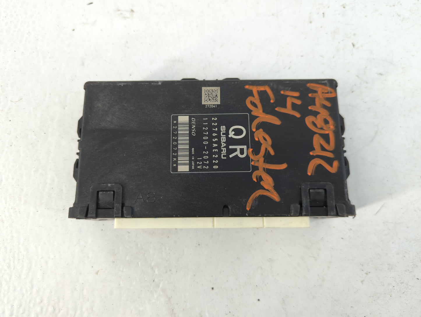 2014 Subaru Forester PCM Engine Control Computer ECU ECM PCU OEM P/N:22765AE220 112700-2072 Fits OEM Used Auto Parts - Oemusedautoparts1.com