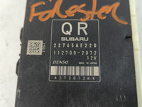 2014 Subaru Forester PCM Engine Control Computer ECU ECM PCU OEM P/N:22765AE220 112700-2072 Fits OEM Used Auto Parts - Oemusedautoparts1.com