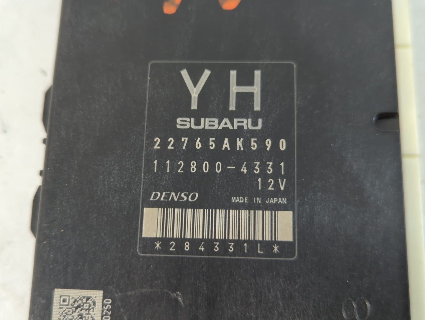 2017 Subaru Xv PCM Engine Control Computer ECU ECM PCU OEM P/N:112800-4331 22765AK590 Fits OEM Used Auto Parts - Oemusedautoparts1.com