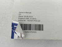 2014 Volkswagen Cc Owners Manual Book Guide P/N:1425U1PCC23 OEM Used Auto Parts - Oemusedautoparts1.com