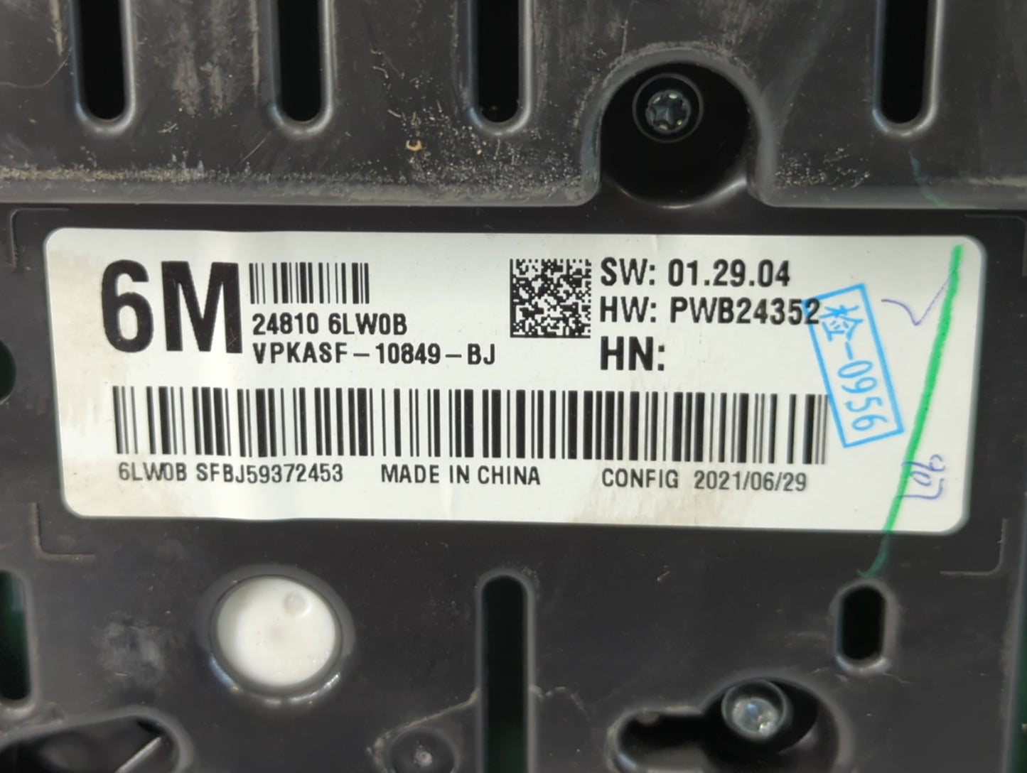 2022 Nissan Sentra Instrument Cluster Speedometer Gauges P/N:24810 6LW0B Fits OEM Used Auto Parts - Oemusedautoparts1.com