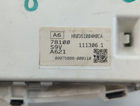 2006-2008 Honda Pilot Instrument Cluster Speedometer Gauges P/N:78100-S9V-A621 78100S9VA610 Fits Fits 2006 2007 2008 OEM Used Auto Parts - Oemusedautoparts1.com