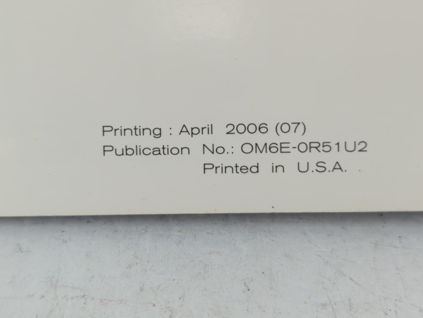 2006 Nissan Pathfinder Owners Manual Book Guide P/N:OM6E-0R51U2 OEM Used Auto Parts - Oemusedautoparts1.com