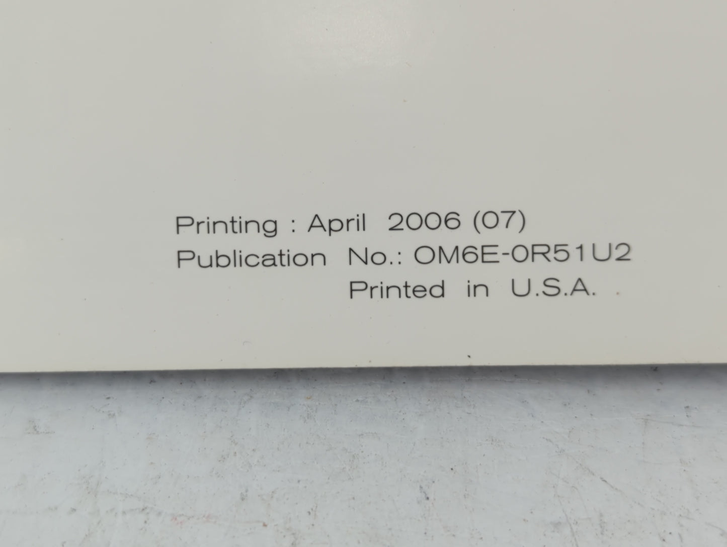 2006 Nissan Pathfinder Owners Manual Book Guide P/N:OM6E-0R51U2 OEM Used Auto Parts - Oemusedautoparts1.com