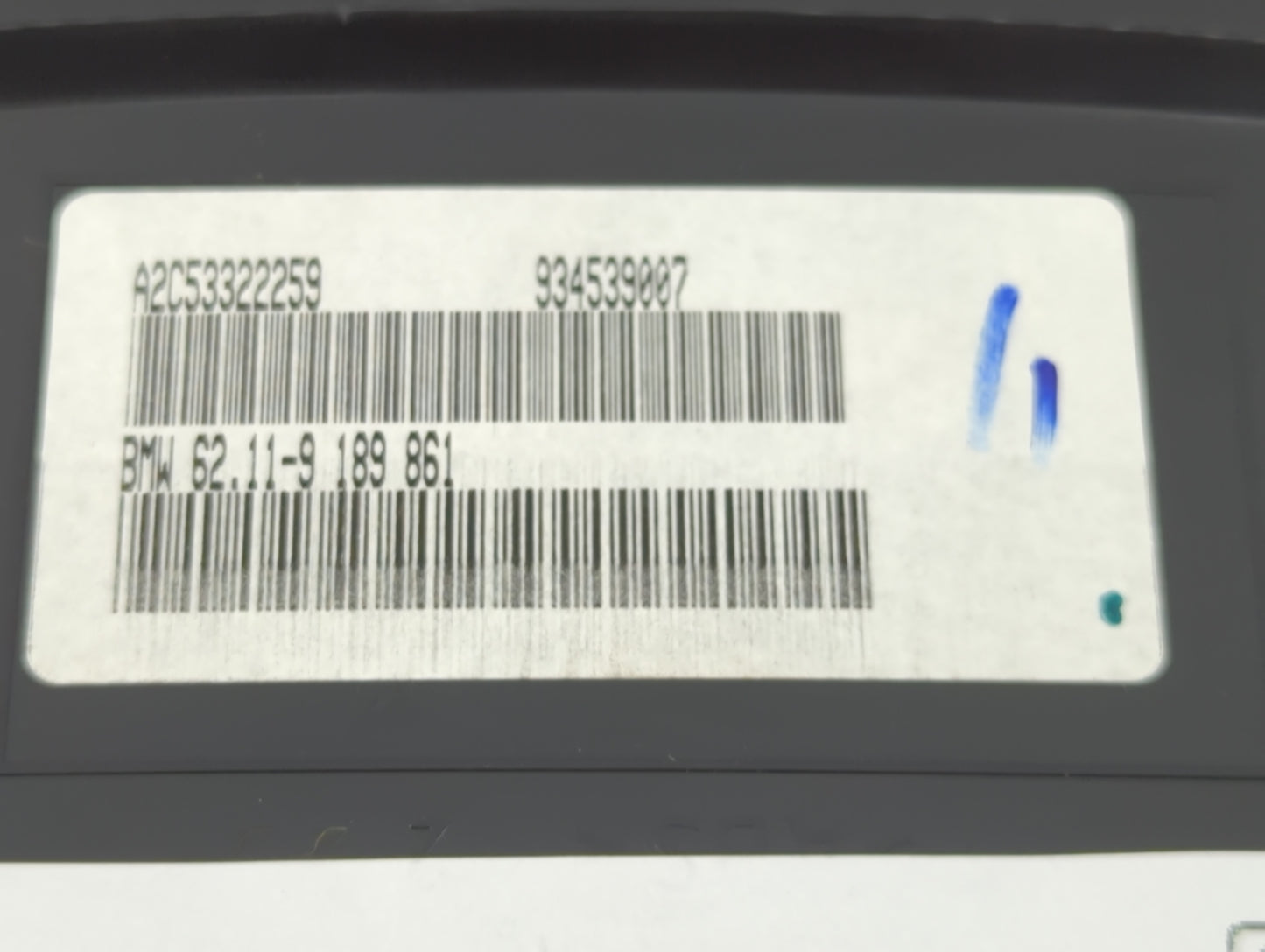 2007-2011 Bmw X5 Instrument Cluster Speedometer Gauges P/N:934539007 Fits Fits 2007 2008 2009 2010 2011 OEM Used Auto Parts - Oemusedautoparts1.com