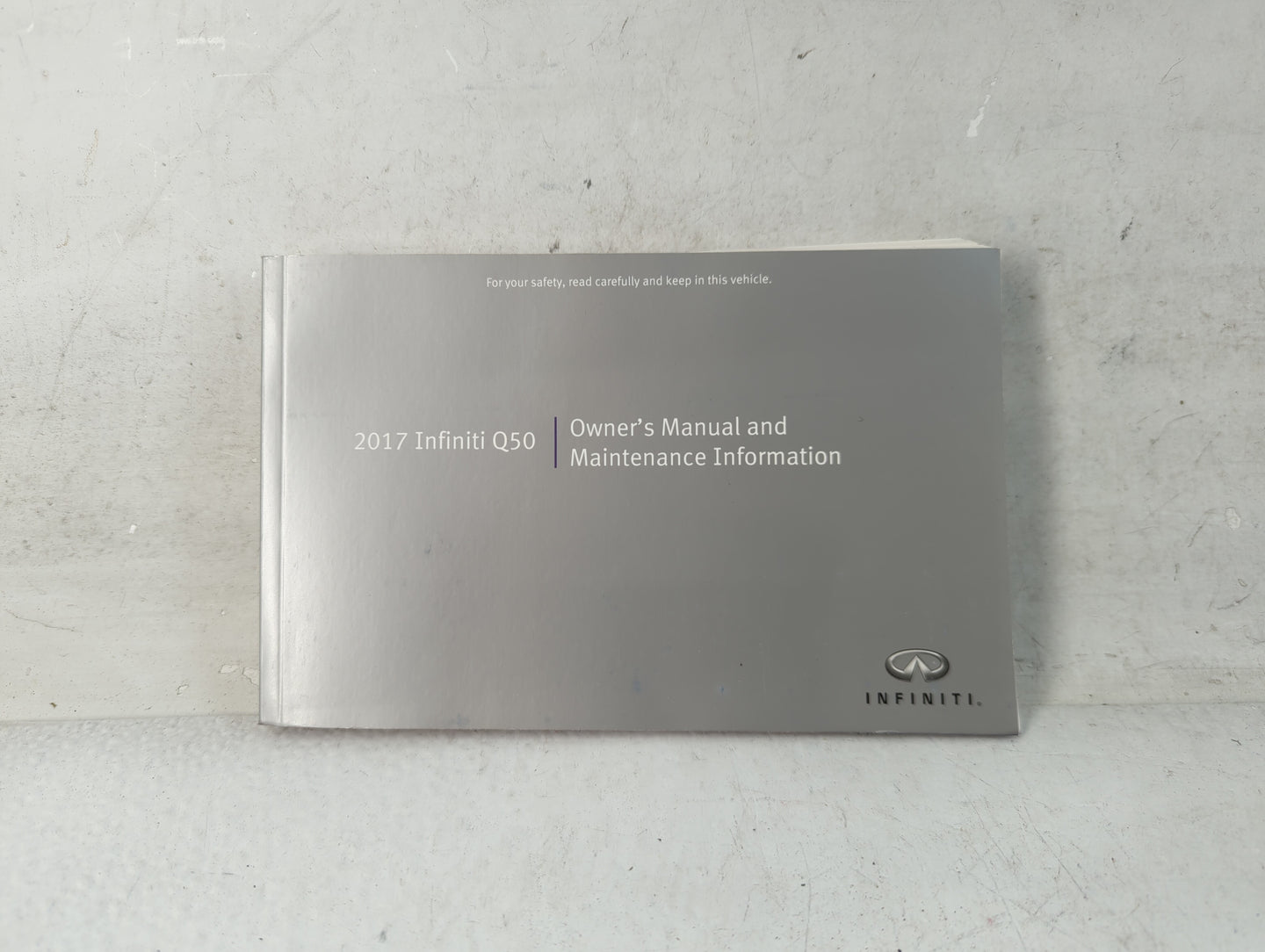 2017 Infiniti Q50 Owners Manual Book Guide P/N:OM17E0 0V37U0 OEM Used Auto Parts - Oemusedautoparts1.com