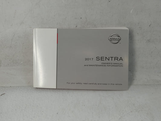 2017 Nissan Sentra Owners Manual Book Guide P/N:OM17EM 0B17U2 OEM Used Auto Parts