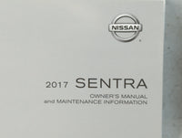 2017 Nissan Sentra Owners Manual Book Guide P/N:OM17EM 0B17U2 OEM Used Auto Parts - Oemusedautoparts1.com