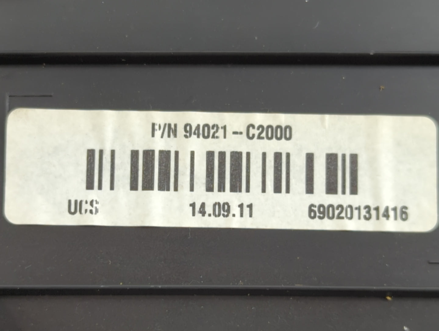 2015 Hyundai Sonata Instrument Cluster Speedometer Gauges P/N:94021-C2000 Fits OEM Used Auto Parts - Oemusedautoparts1.com