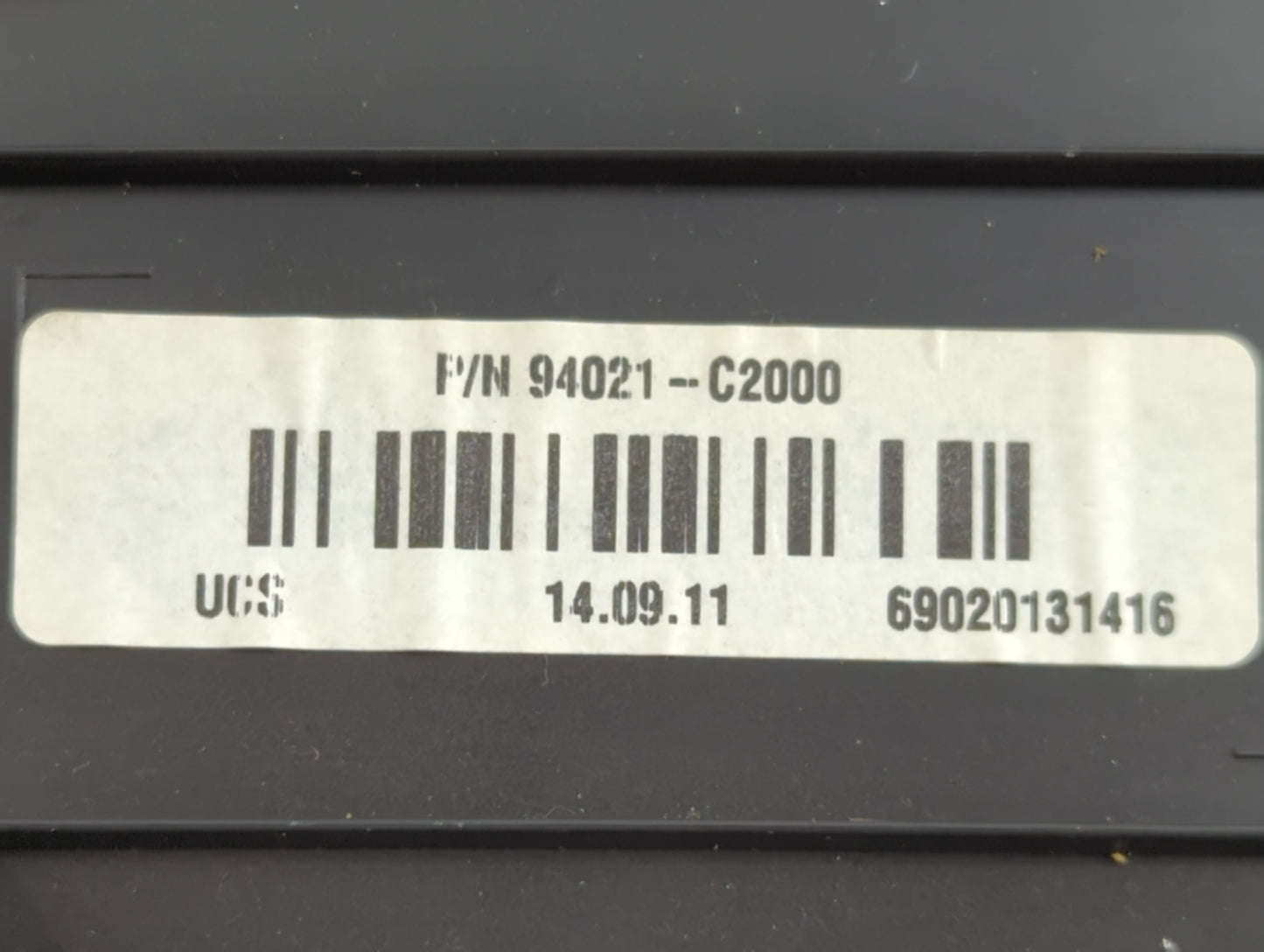 2015 Hyundai Sonata Instrument Cluster Speedometer Gauges P/N:94021-C2000 Fits OEM Used Auto Parts - Oemusedautoparts1.com