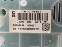 2014-2015 Honda Civic Instrument Cluster Speedometer Gauges P/N:78200-TR3-A011-M1 Fits Fits 2014 2015 OEM Used Auto Parts - Oemusedautoparts1.com