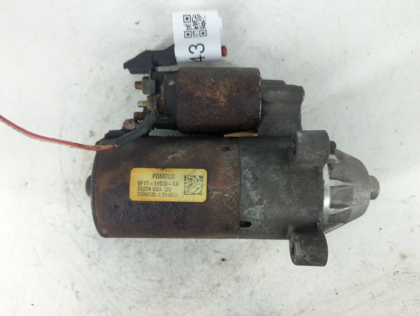 2000-2007 Ford Taurus Car Starter Motor Solenoid OEM P/N:6F1T-11000-AA Fits Fits 2000 2001 2002 2003 2004 2005 2006 2007 OEM Used Auto Parts - Oemusedautoparts1.com