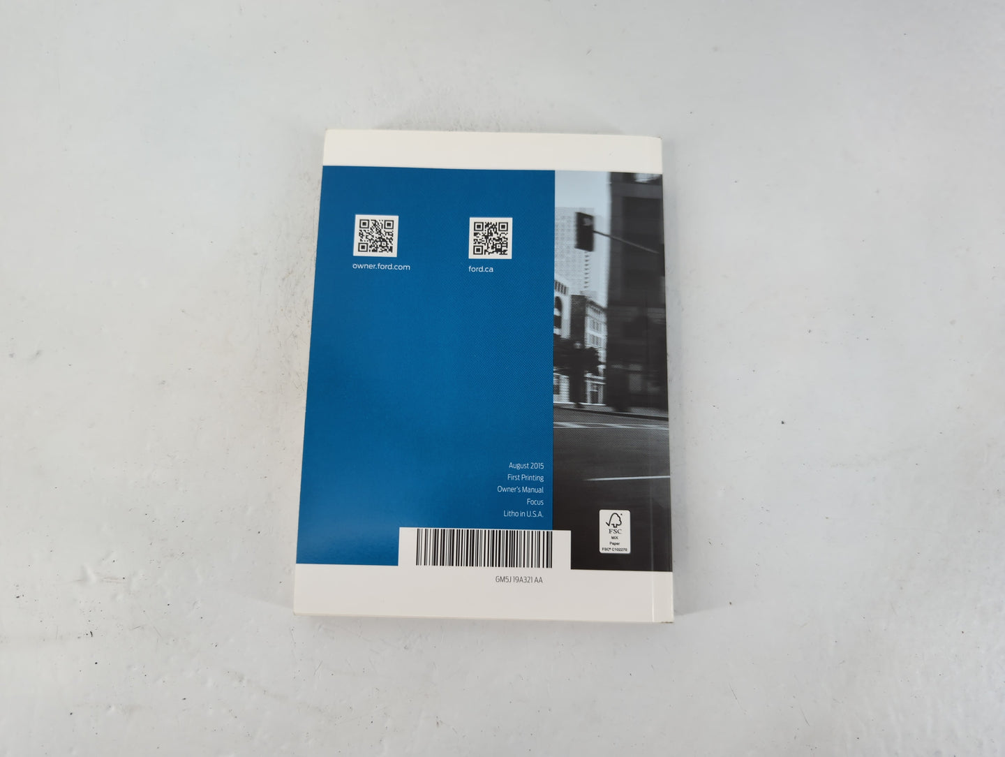 2016 Ford Focus Owners Manual Book Guide P/N:GM5J 19A321 AA OEM Used Auto Parts - Oemusedautoparts1.com