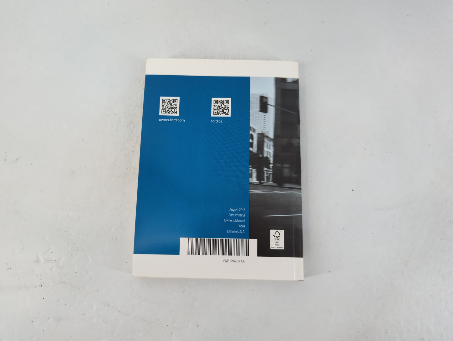 2016 Ford Focus Owners Manual Book Guide P/N:GM5J 19A321 AA OEM Used Auto Parts - Oemusedautoparts1.com