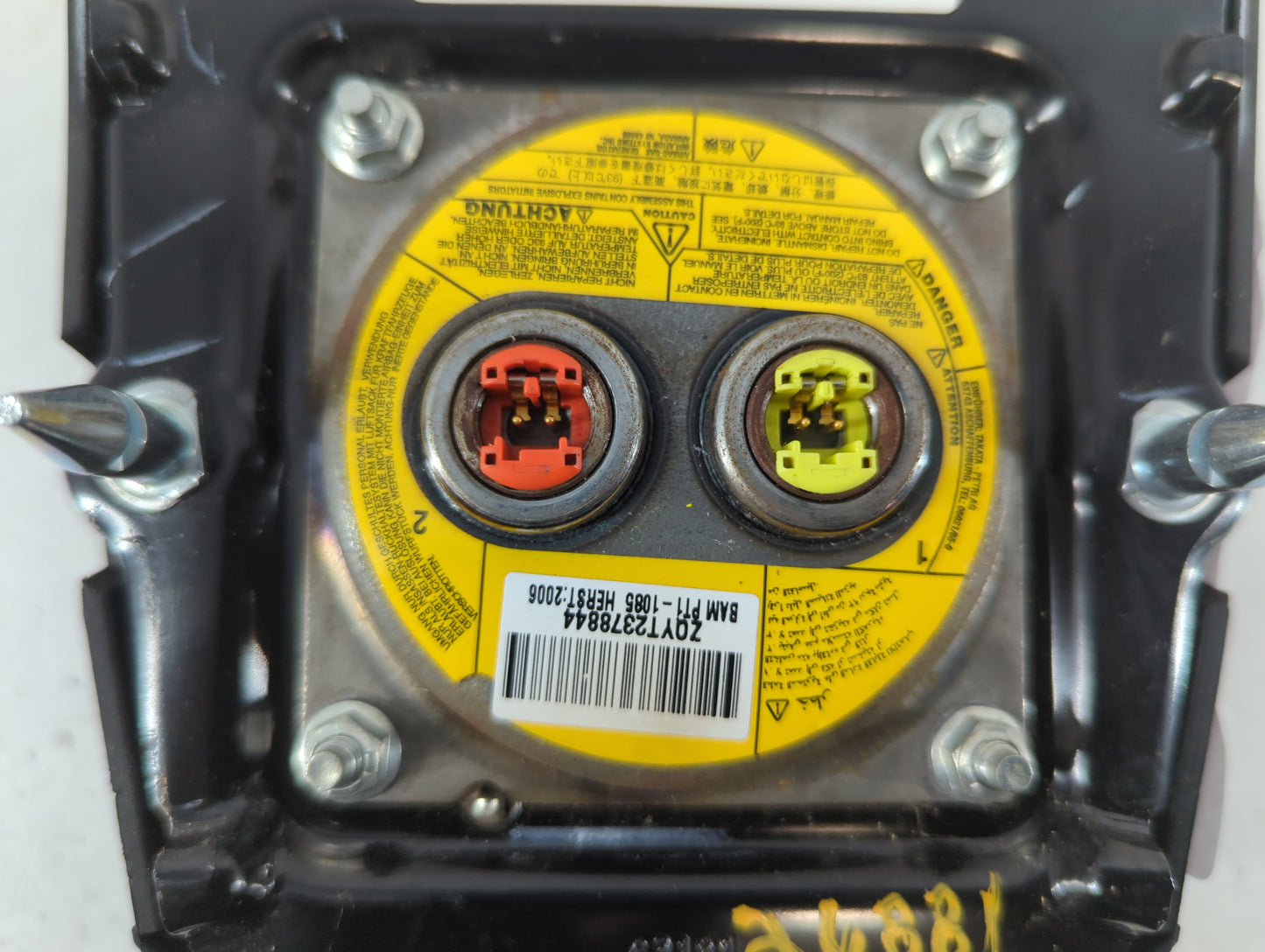 2011-2019 Ford Fiesta Air Bag Driver Left Steering Wheel Mounted P/N:54043B13 AA35B8 Fits OEM Used Auto Parts - Oemusedautoparts1.com
