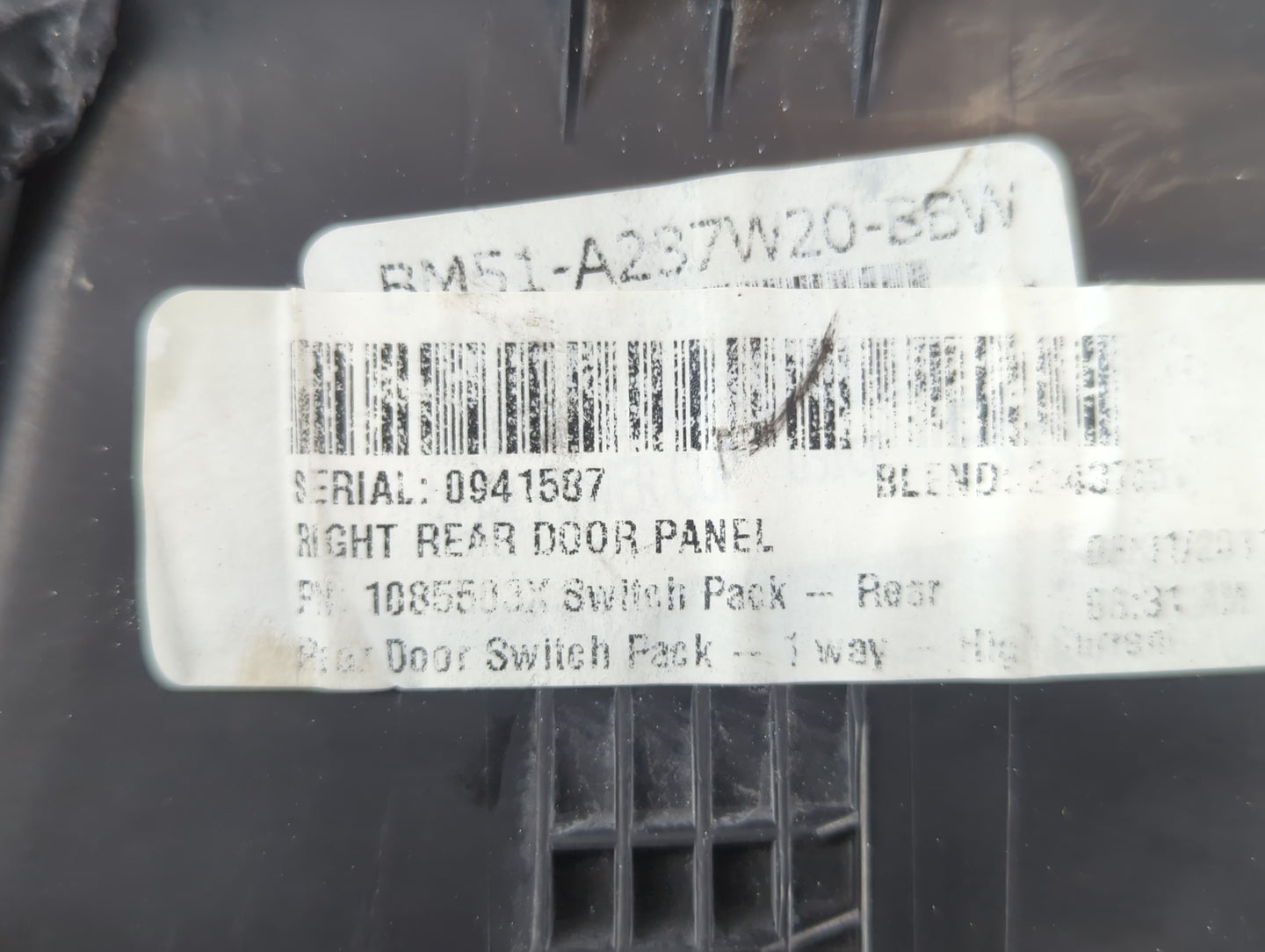2012 Ford Focus Passenger Right Rear Power Window Switch Bm51-a237w20-bbw - Oemusedautoparts1.com