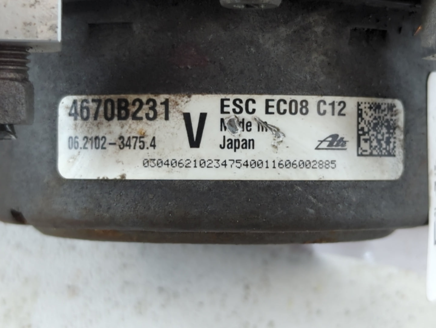 2014-2016 Mitsubishi Outlander ABS Pump Control Module Replacement P/N:4670B231 Fits Fits 2014 2015 2016 OEM Used Auto Parts - Oemusedautoparts1.com