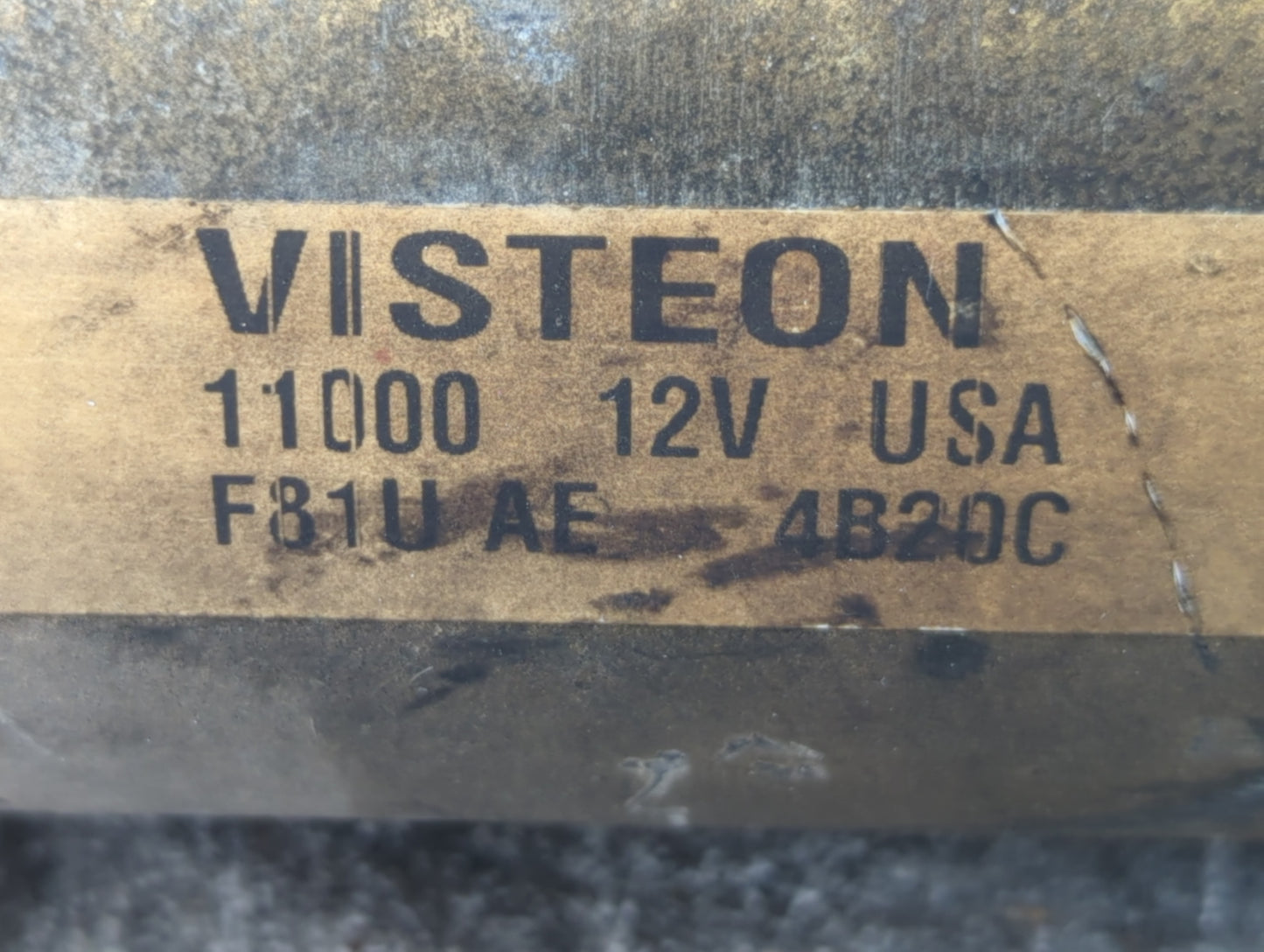 1999-2013 Ford F-150 Car Starter Motor Solenoid OEM P/N:F81U 11000 AE Fits OEM Used Auto Parts - Oemusedautoparts1.com